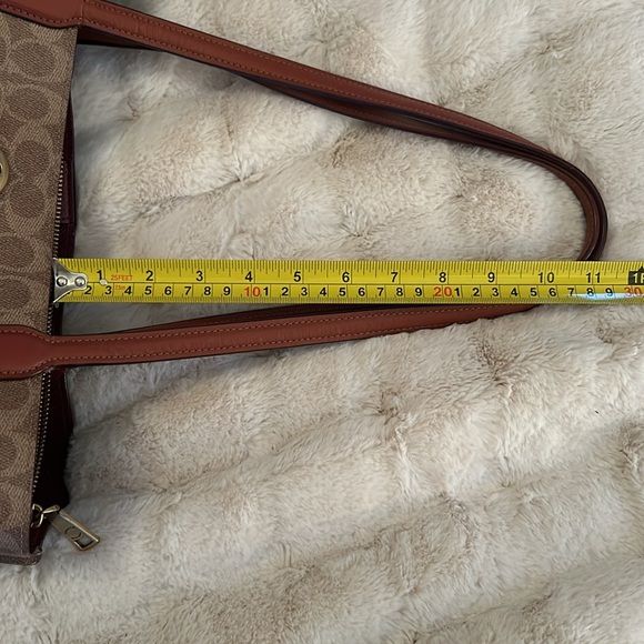 Coach purse. Signature “C” brown leather